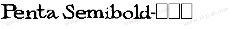 Penta Semibold字体转换